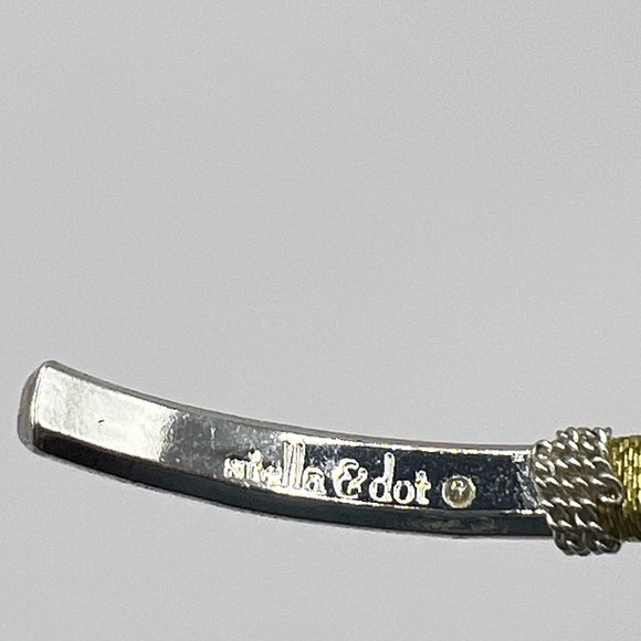 Stella & Dot Colorblock silver cuff bracelet - Picture 6 of 10